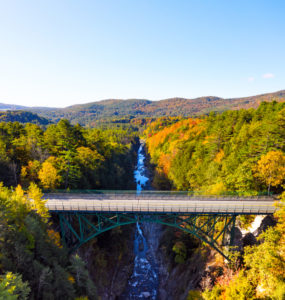 Photo of a Scenic Overlook at Sunset in Autumn