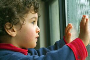 A child looking at Weather In Norwich Vermont.