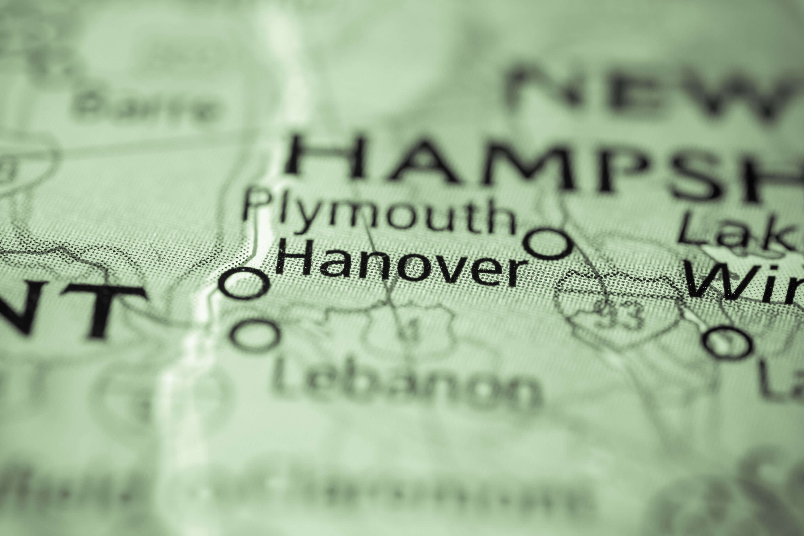 A map of Hanover, which you can use when you are looking for Things To Do In Hanover, NH.