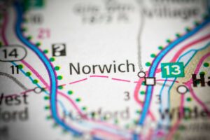 A map of things to do in Norwich, VT.