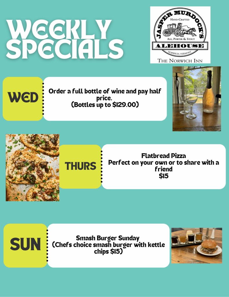 Weekly Alehouse Specials